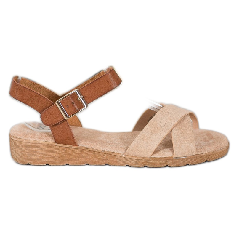 SHELOVET Stylish sandals brown
