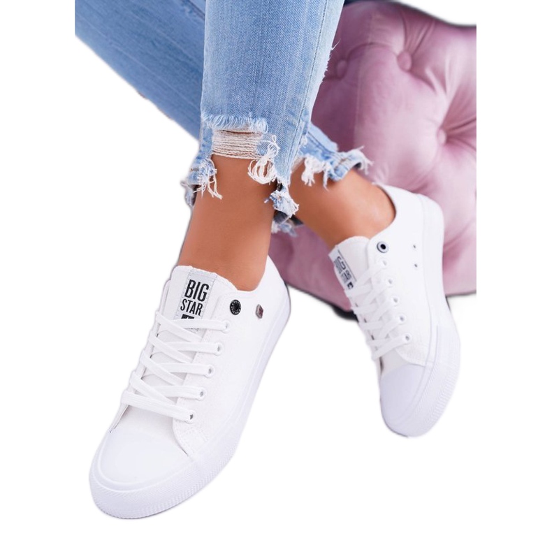 White women's sneakers Big Star AA274010 White women's sneakers Big Star AA274010