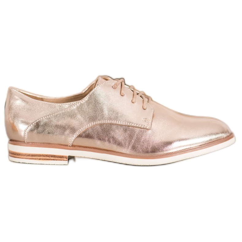 SHELOVET Golden Shoes With Eco Leather SHELOVET Golden Shoes With Eco Leather