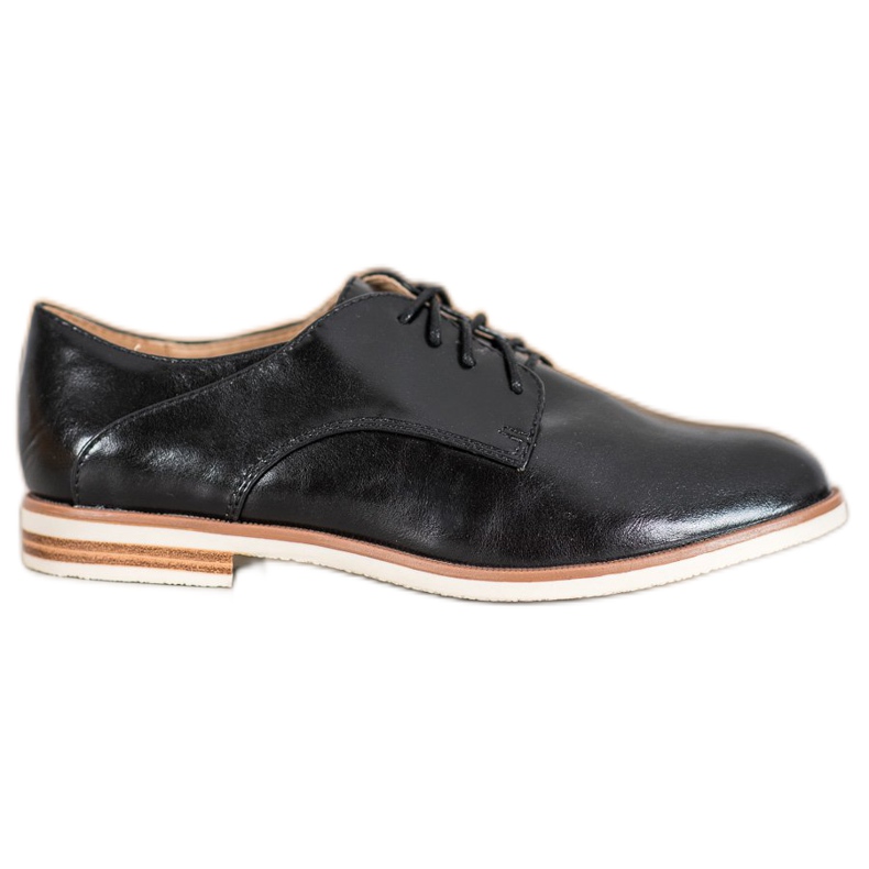 SHELOVET Black Shoes With Eco Leather