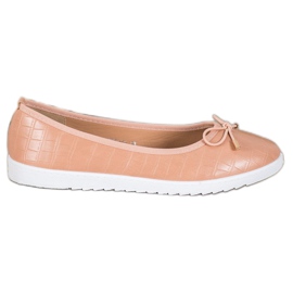 SHELOVET Eco leather ballerinas brown SHELOVET Eco leather ballerinas brown