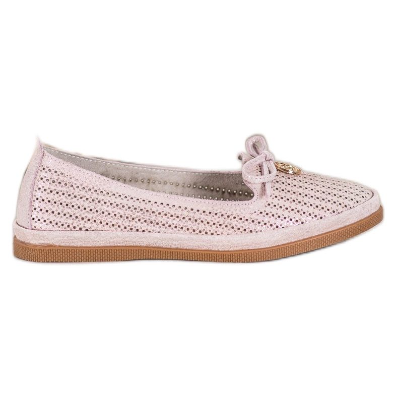 Stylish VINCEZA ballerinas multicolored pink