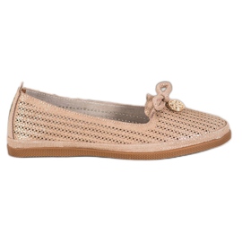Stylish VINCEZA ballerinas brown