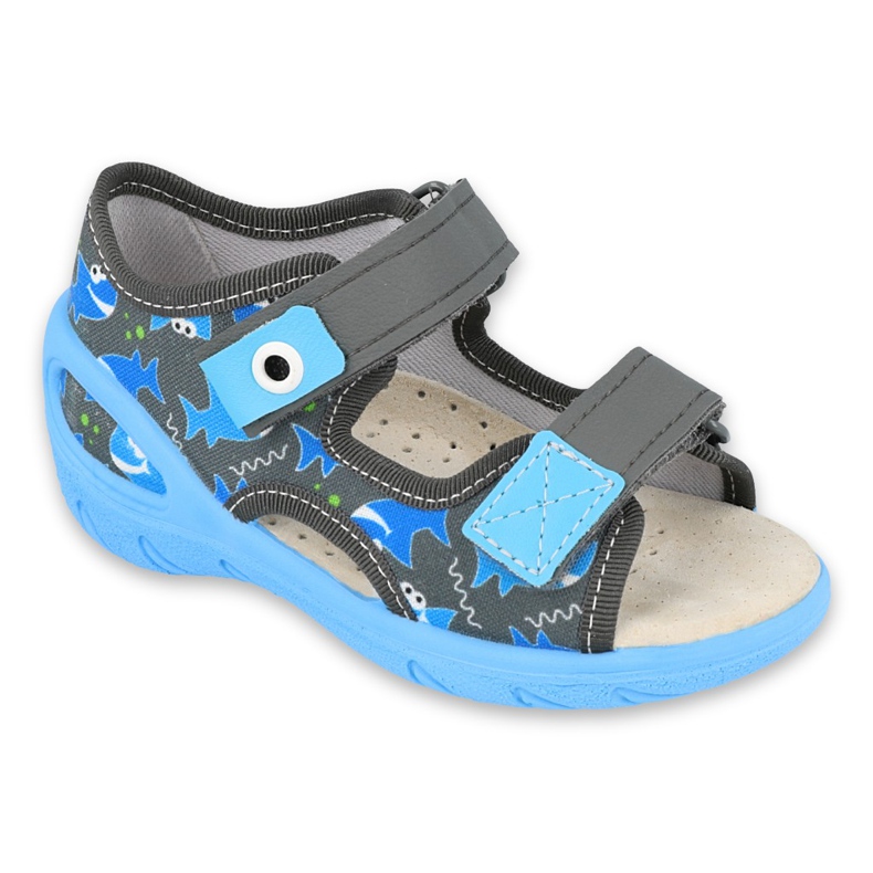 Befado children's shoes pu 065P128 blue grey