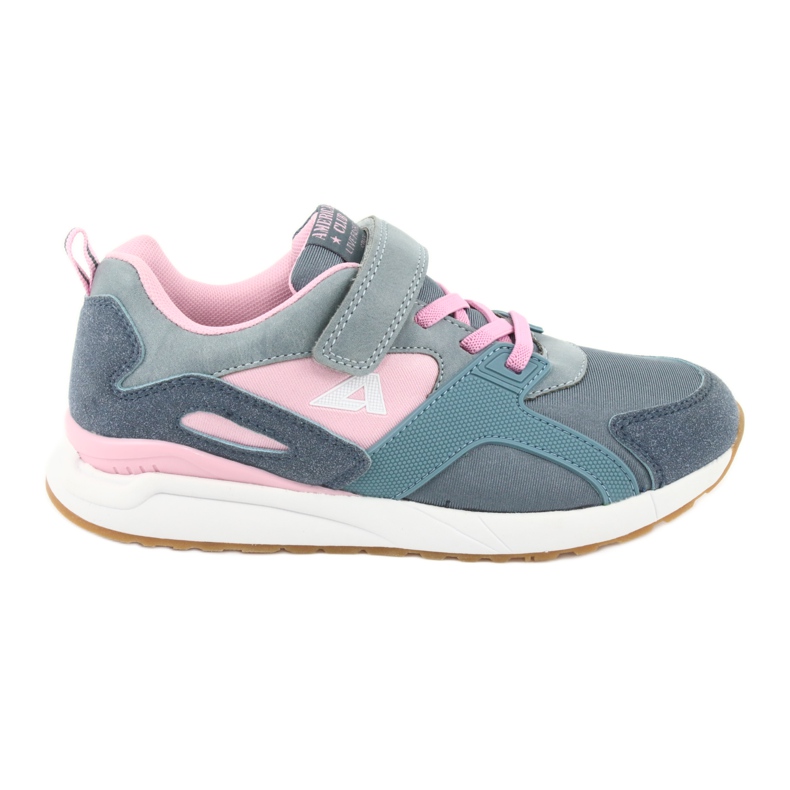 Blue American Club BS12 sports shoes pink grey