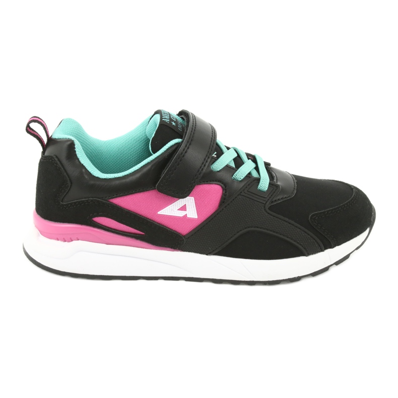 Black American Club BS12 sports shoes pink green Black American Club BS12 sports shoes pink green