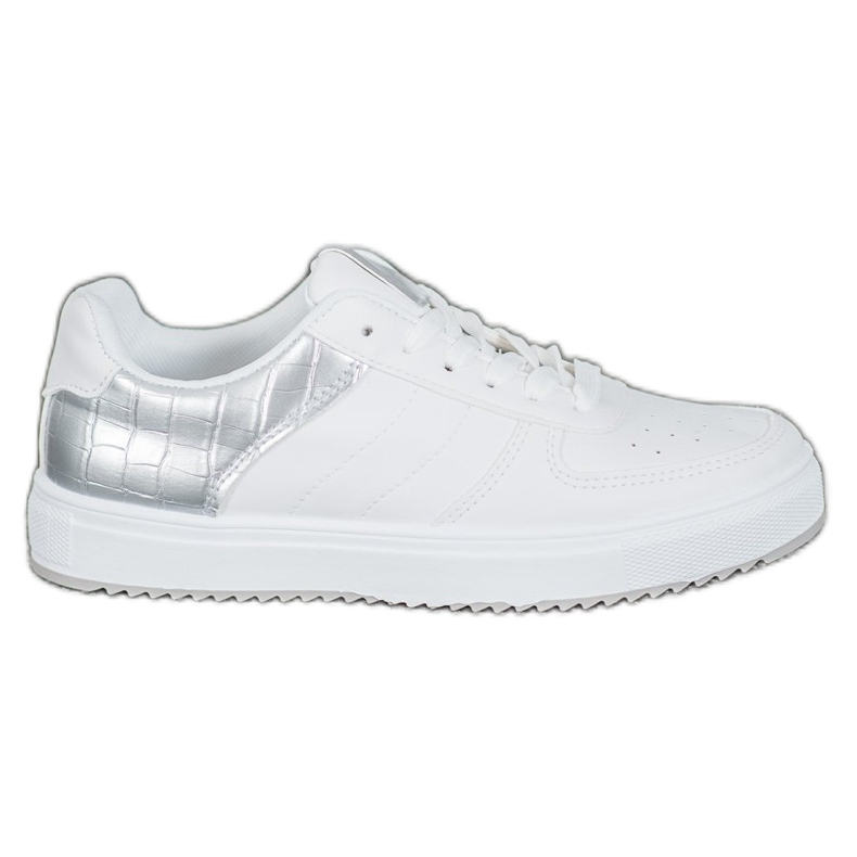 SHELOVET Stylish Shoes On The Platform white grey