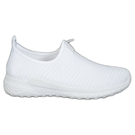 SHELOVET Openwork Slipons white