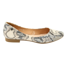 Sergio Leone BL611 animal pattern ballerinas brown grey Sergio Leone BL611 animal pattern ballerinas brown grey