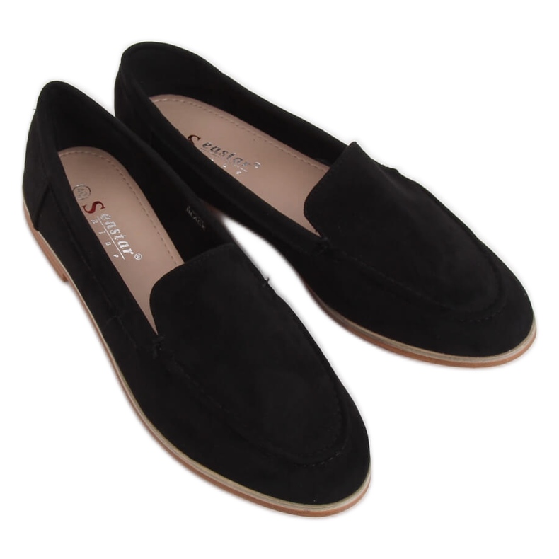Black Women's black loafers T359P Black