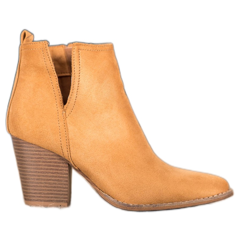 Seastar Suede Booties On A Bar brown