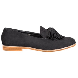Seastar Suede Footwear With Fringes black