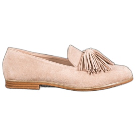 Seastar Suede Footwear With Fringes brown