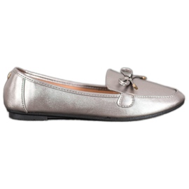Clowse Elegant Silver Ballerinas grey