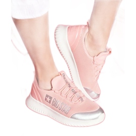 Pink women's sports shoes Big Star FF274A413 Pink women's sports shoes Big Star FF274A413
