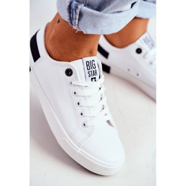 White Big Star women's sneakers FF274175 black White Big Star women's sneakers FF274175 black