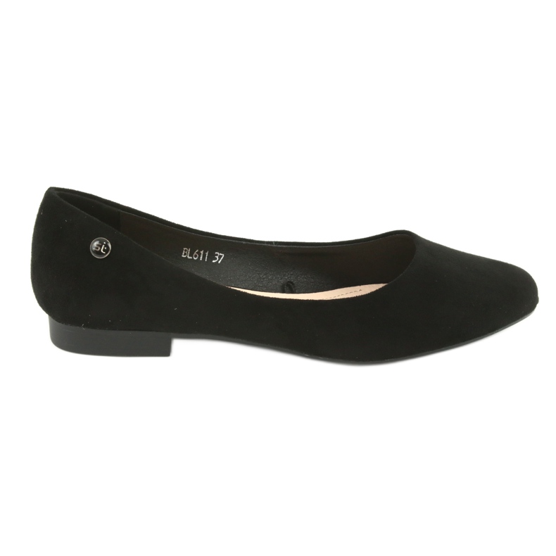 Black suede ballerinas Sergio Leone BL611