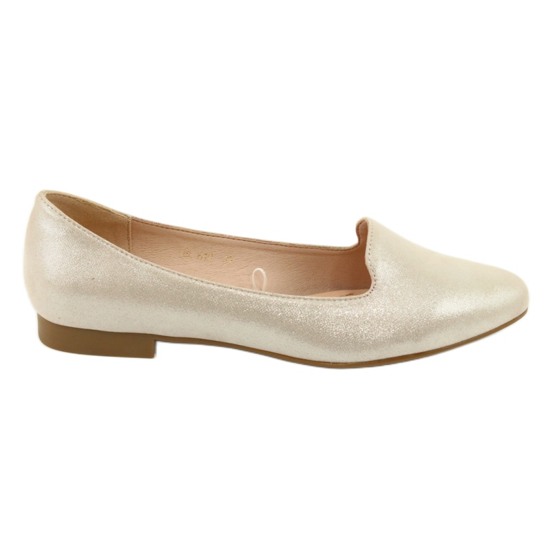 Lords gold ballerinas Sergio Leone 610 golden