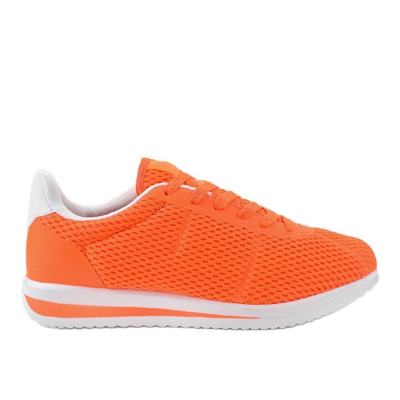 Orange fluo women's sports shoes FXZ32-4