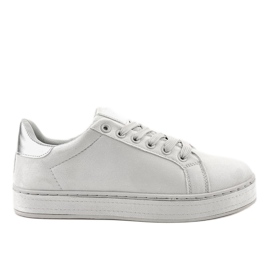 Gray classic women's sneakers R-307 grey