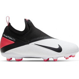 Nike Phantom Vsn 2 Academy Df FG / MG Jr CD4059-106 football shoes white white