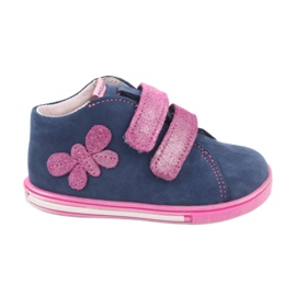 Blue Mazurek 264 butterfly boots navy pink