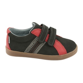 Boys' Velcro shoes Mazurek 1235 black red
