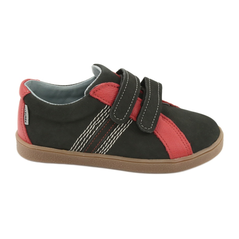 Mazurek 1235 boys shoes with black/red Velcro