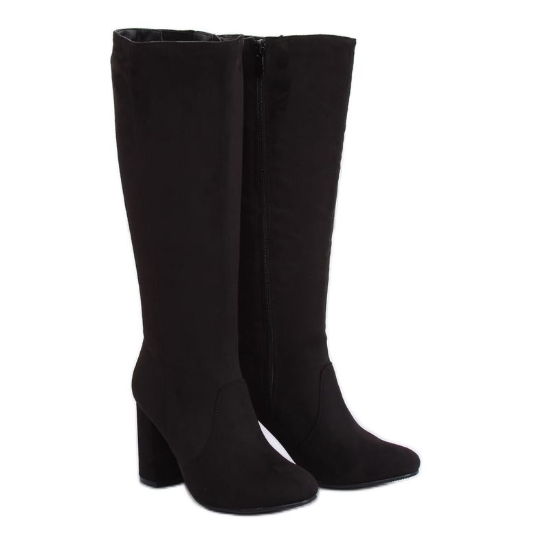 Black high-heeled boots PE252P Black Ii Species