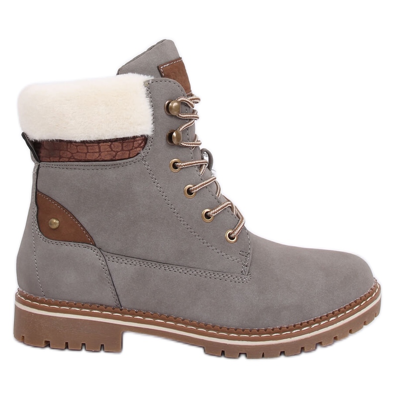 Gray timber boots for women 185-PA Gray II Quality grey