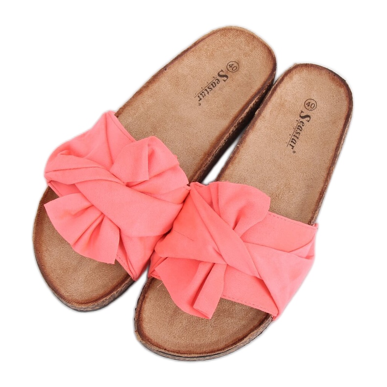 Pink cork slippers CK115P Coral