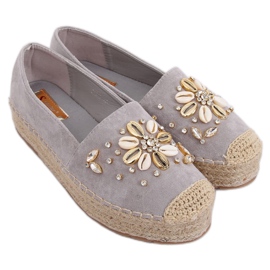Gray Espadrilles for women JH96P Gray grey