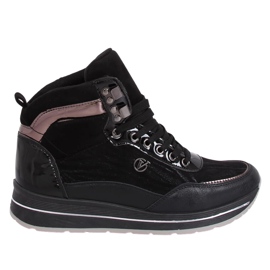 Black JM6825R Negro high-top sports shoes Black JM6825R Negro high-top sports shoes