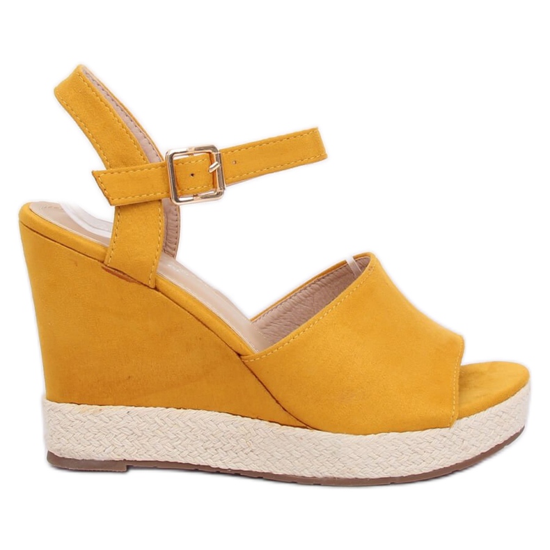Yellow Wedge sandals FD-5M14 Yellow Ii Species