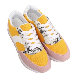 Women's sports shoes BL203 Yellow multicolored
