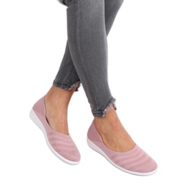 Pink mesh ballerinas IC03 Old Pink