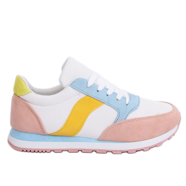 Multicolor sports shoes BL191P White blue pink multicolored yellow Multicolor sports shoes BL191P White blue pink multicolored yellow