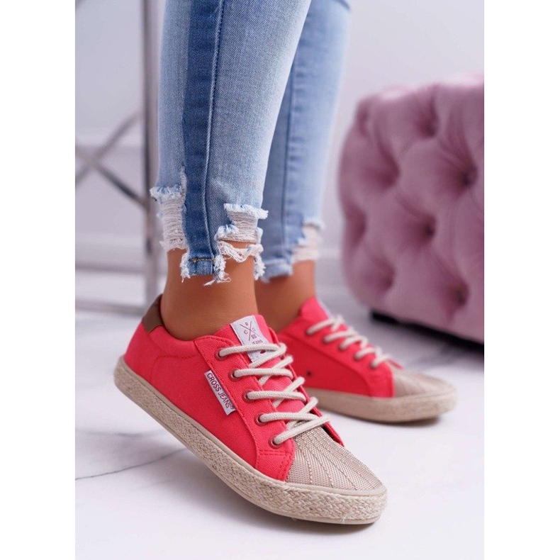 Cross Jeans Pink women's sneakers CrossJeansDD2R4096
