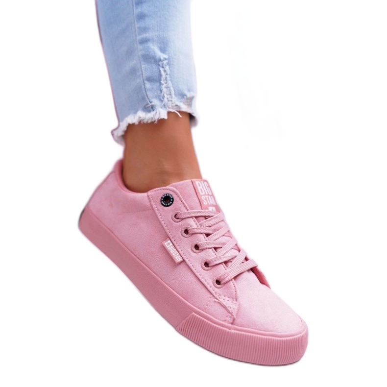 Big Star BigStarEE274047 women's pink suede sneakers Big Star BigStarEE274047 women's pink suede sneakers