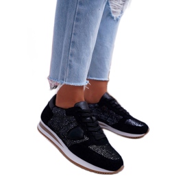 Moow Black women's sports shoes, sneakers KP9502 Moow Black women's sports shoes, sneakers KP9502
