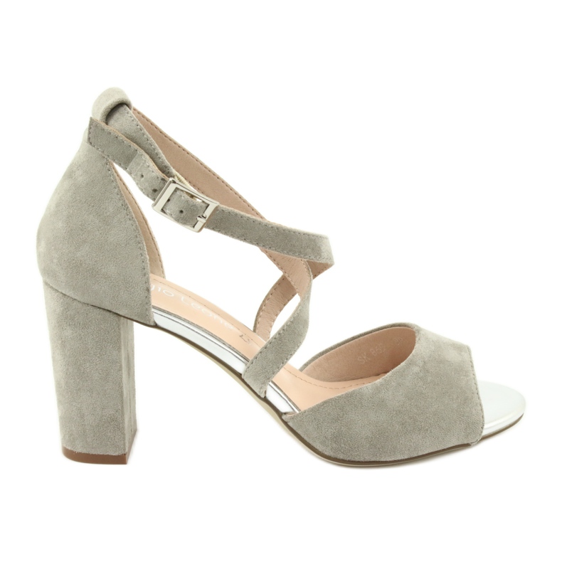 Gray gladiator sandals Sergio Leone SK865 grey