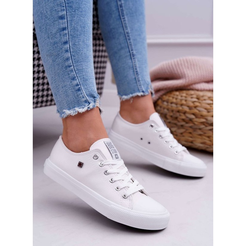 White women's shoes sneakers Big Star V274869
