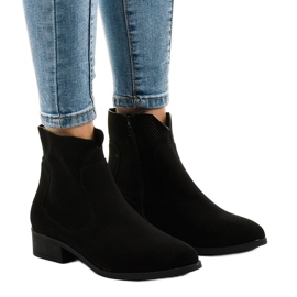 22M black cowboy boots