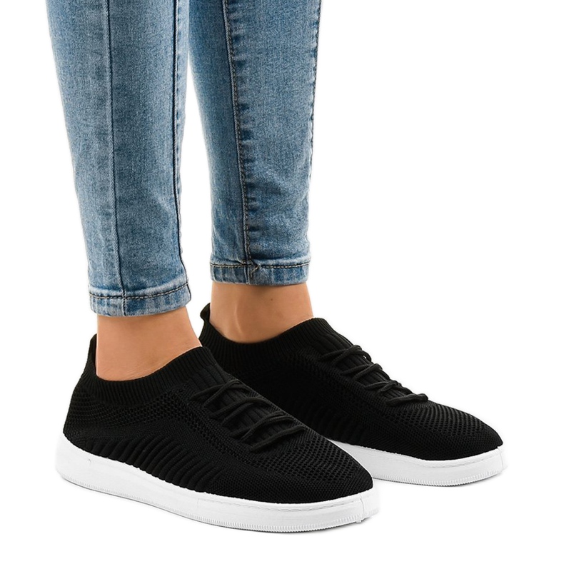 Black women's sports shoes 2969