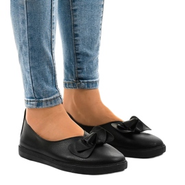 Black slip-on sneakers 8895-1 Black slip-on sneakers 8895-1