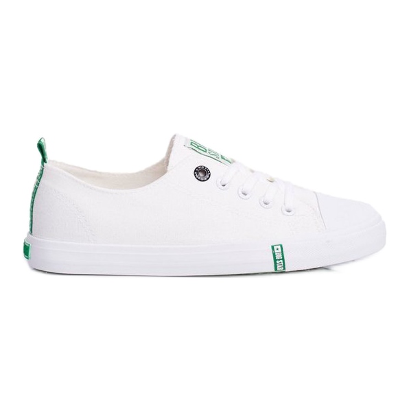 Green and White Big Star women's sneakers FF274088 Green and White Big Star women's sneakers FF274088