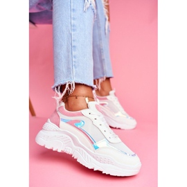 BUGO 878 pink and white women's sports shoes multicolored BUGO 878 pink and white women's sports shoes multicolored