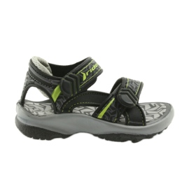 Rider black and gray sandals to the water 80608 for Velcro