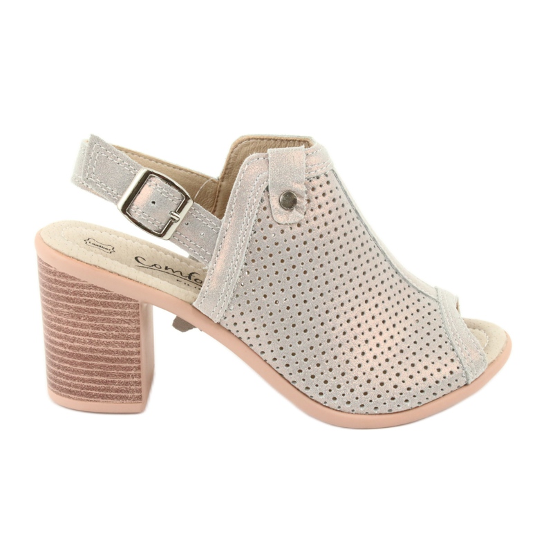 Openwork sandals beige / gold Filippo DS757 golden