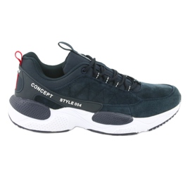 McKey MSP1464 suede sports shoes navy